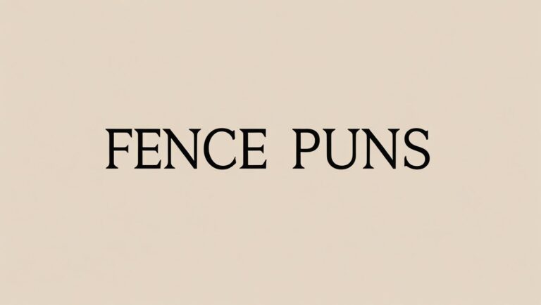 Read more about the article 110+ Fence Puns That Will Totally Crack You Up